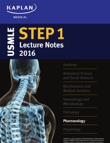 USMLE Step 1 Lecture Notes 2016: Pharmacology PDF