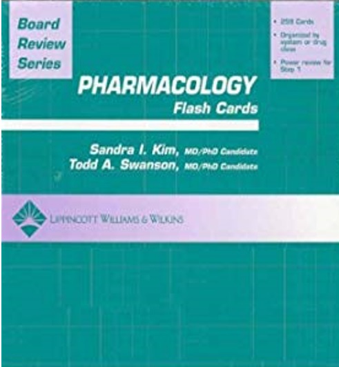 BRS Pharmacology Flash Cards PDF