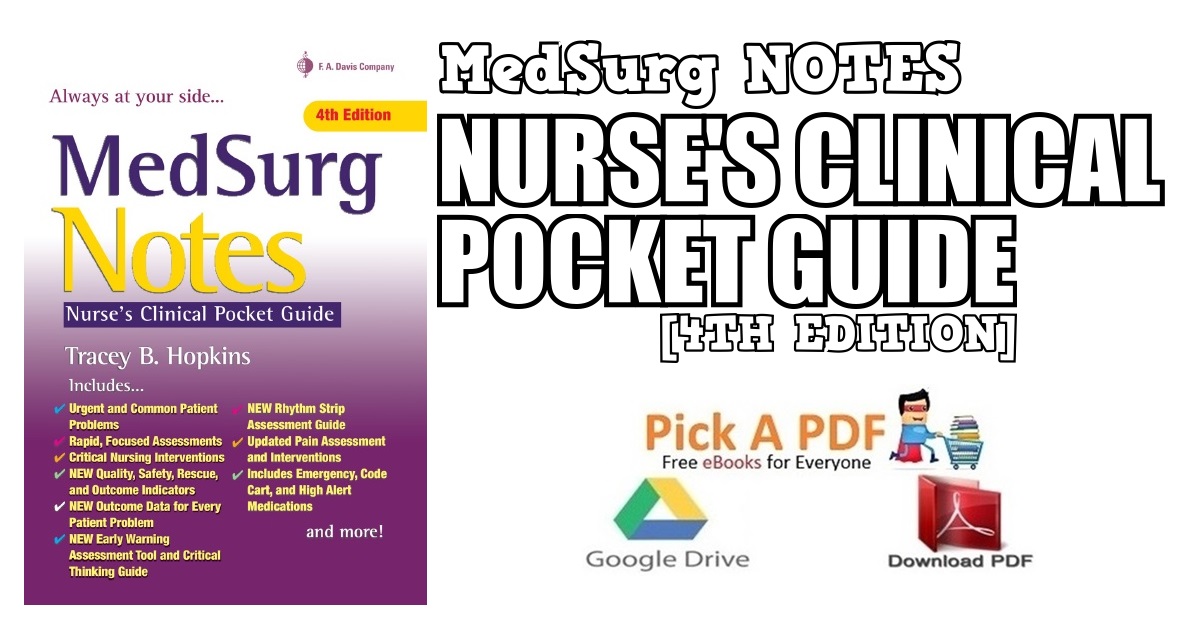 MedSurg Notes: Nurse's Clinical Pocket Guide 4th Edition PDF