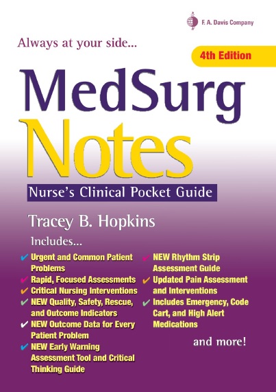 MedSurg Notes: Nurse's Clinical Pocket Guide 4th Edition PDF
