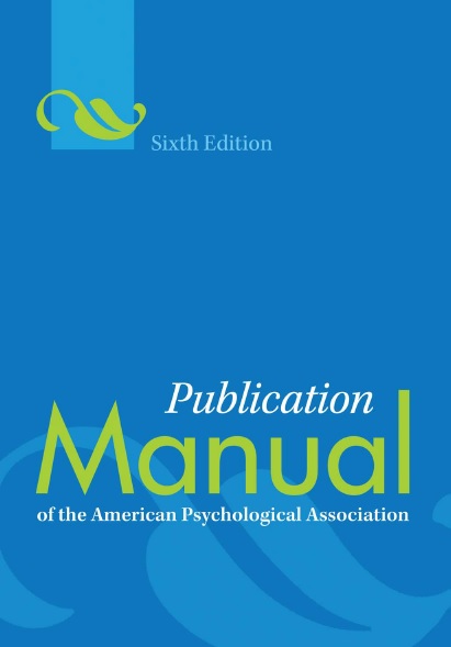 Publication Manual of the American Psychological Association 6th Edition PDF