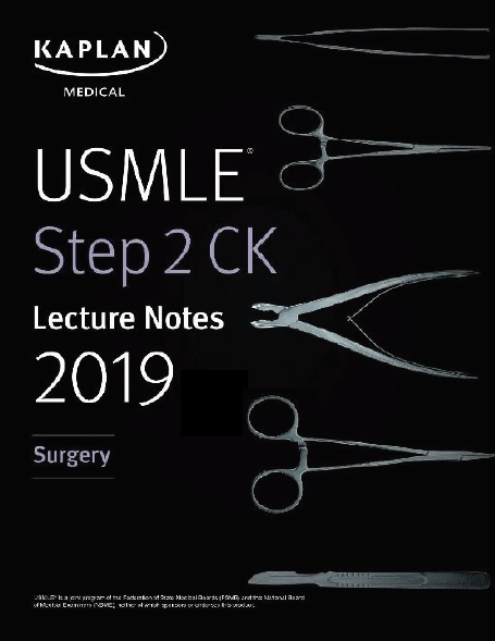 USMLE Step 2 CK Lecture Notes 2019: Surgery PDF