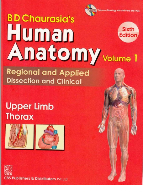 BD Chaurasia's Human Anatomy Upper Limb Thorax PDF