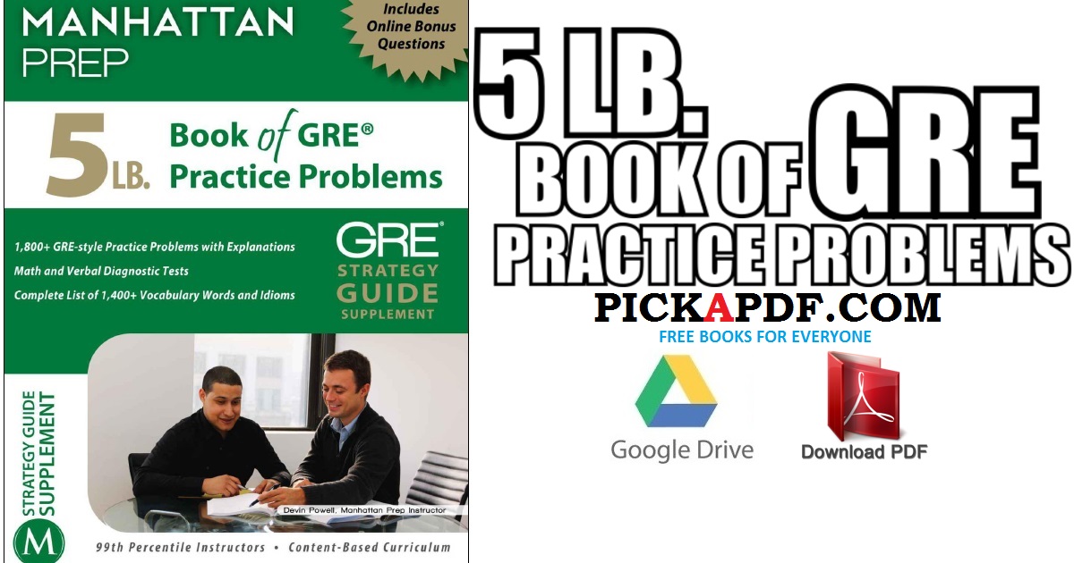 5 LB. Book of GRE Practice Problems PDF