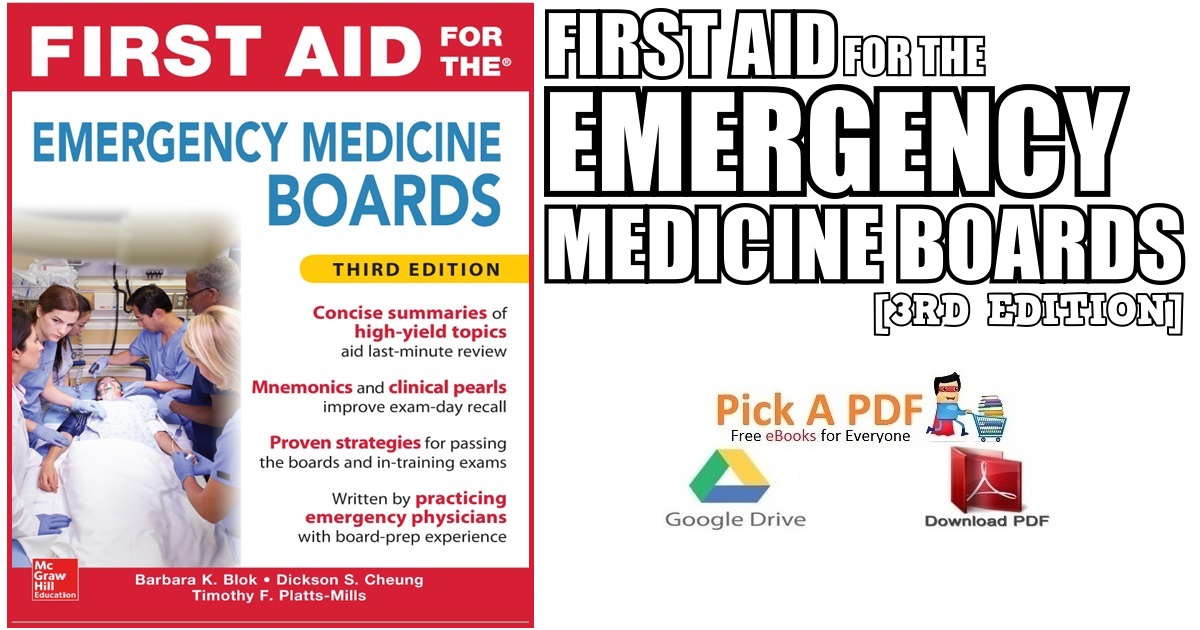 First Aid For The Emergency Medicine Boards 3rd Edition PDF