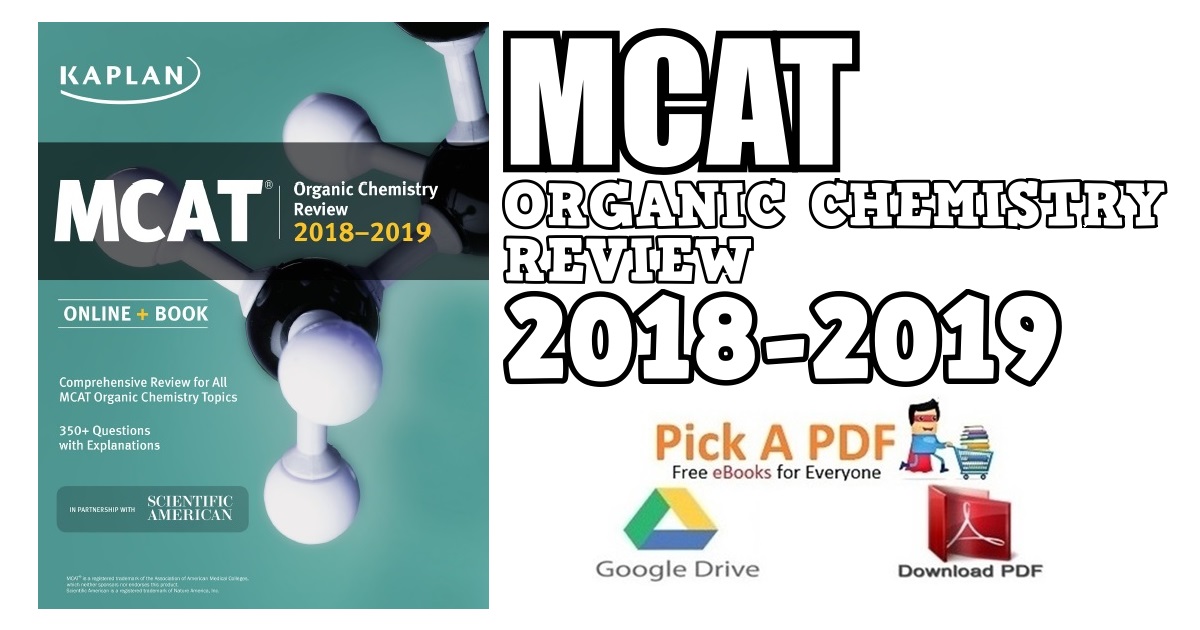 MCAT Organic Chemistry Review 2018-2019 PDF