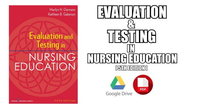 Evaluation and Testing in Nursing Education PDF