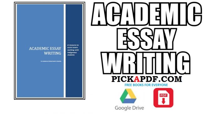 Academic Essay Writing PDF