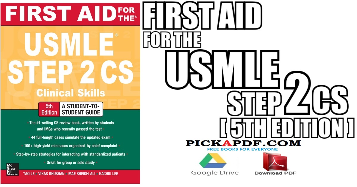First Aid For The Usmle Step 2 Cs Pdf Free Download Direct Link
