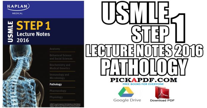 USMLE Step 1 Lecture Notes 2016: Pathology PDF