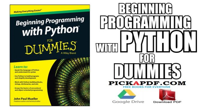 Beginning Programming with Python For Dummies PDF