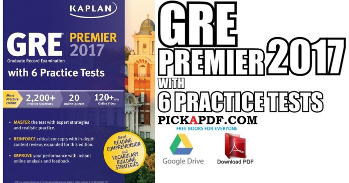 GRE Premier 2017 with 6 Practice Tests PDF