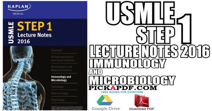 USMLE Step 1 Lecture Notes 2016: Immunology and Microbiology PDF