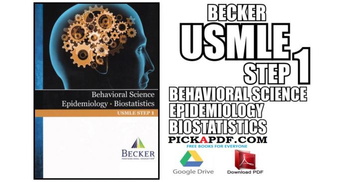 BECKER USMLE Step 1 Behavioral Science Epidemiology Biostatistics PDF