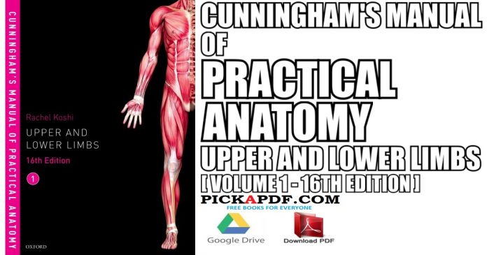 Cunningham's Manual of Practical Anatomy VOL 1 16th Edition PDF
