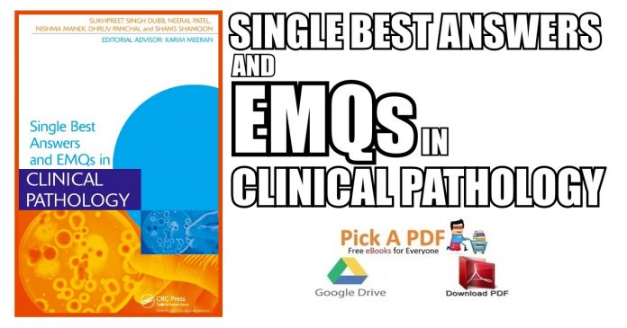 Single Best Answers and EMQs in Clinical Pathology PDF