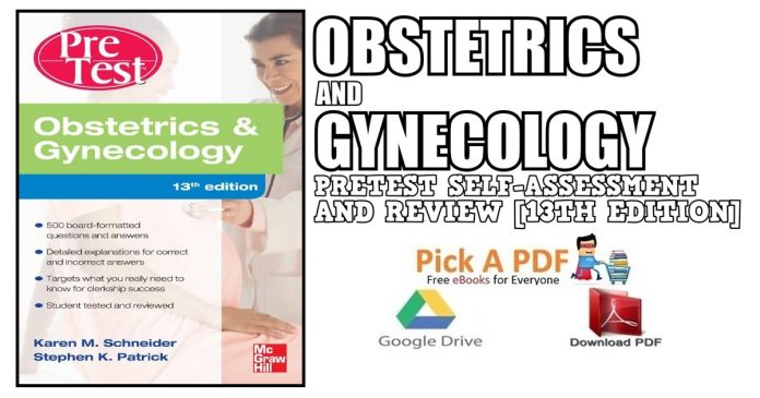 Obstetrics And Gynecology PreTest Self-Assessment And Review 13th Edition PDF