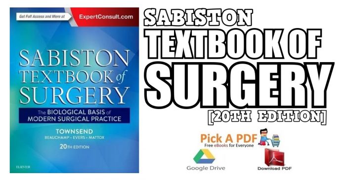 Sabiston Textbook of Surgery 20th Edition PDF