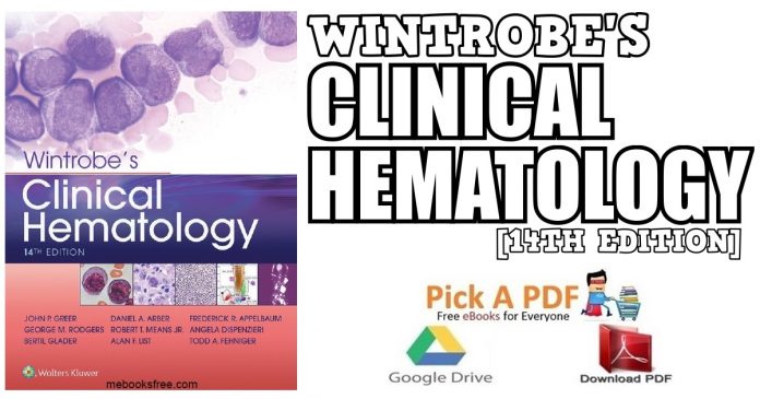 Wintrobe's Clinical Hematology 14th Edition PDF