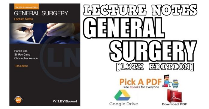 Lecture Notes: General Surgery 13th Edition PDF