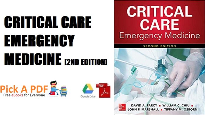 Critical Care Emergency Medicine 2nd Edition PDF Free Download