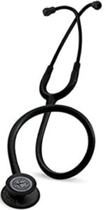 3M Littmann Classic III Stethoscope, Black Edition Chestpiece, Black Tube